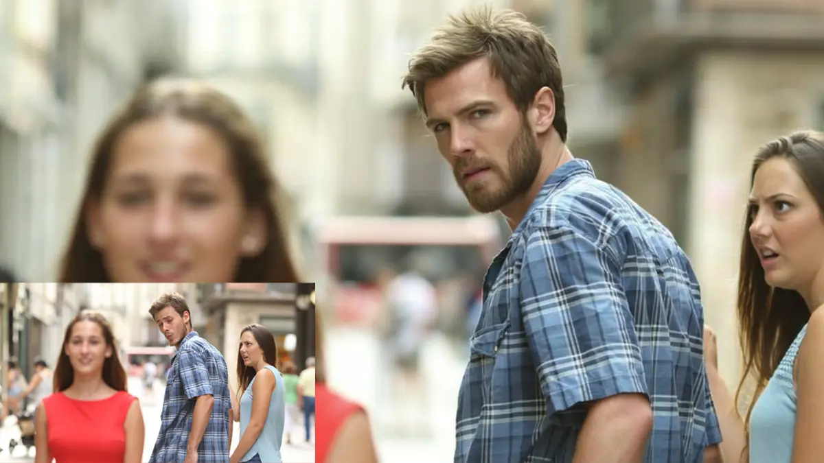 Ein Gesicht wird ausgetauscht